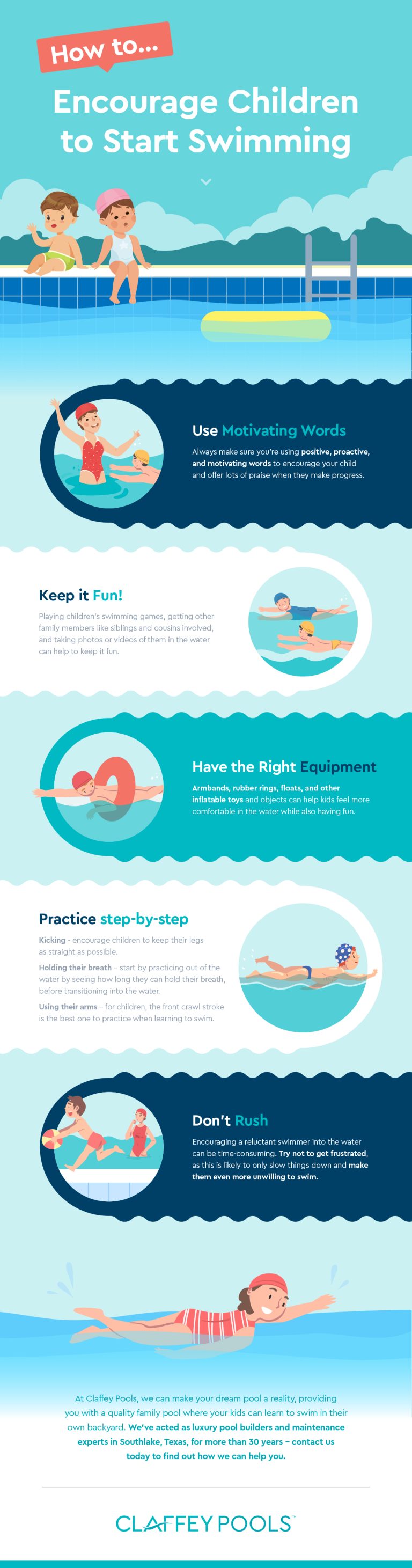 How to Encourage Children to Start Swimming - Claffey Pools